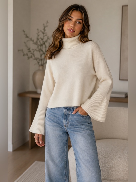 Skull Cashmere Sweaters - Sz XS Skull Cashmere 100% cashmere sweater with bell sleeves Preloved $395 MSRP